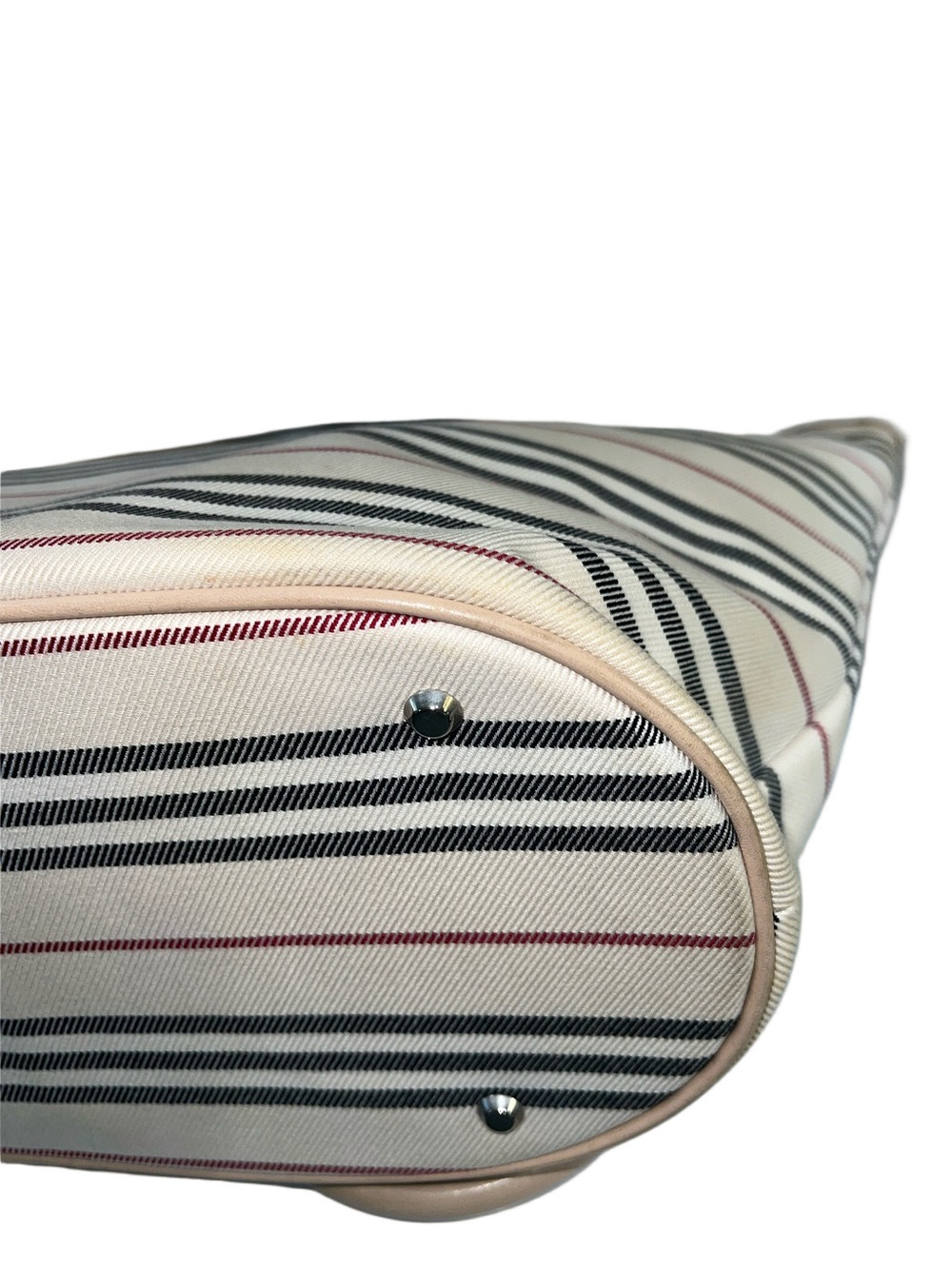 Burberry Striped Canvas Tote - Picture 10 of 14